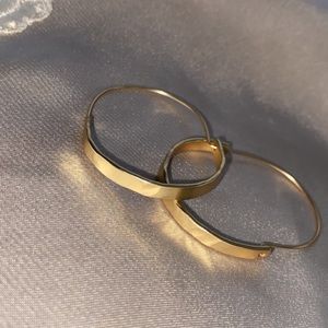 Anthroplogie Hoops-never been worn